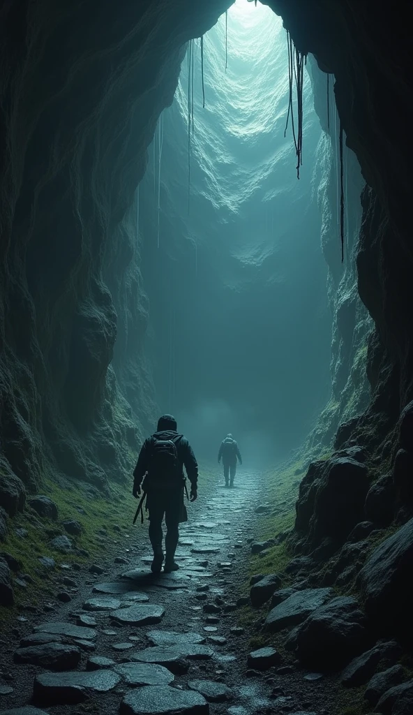 ground might give way beneath your feet, or you might get lost in the twisting tunnels, never to be seen again cinematic