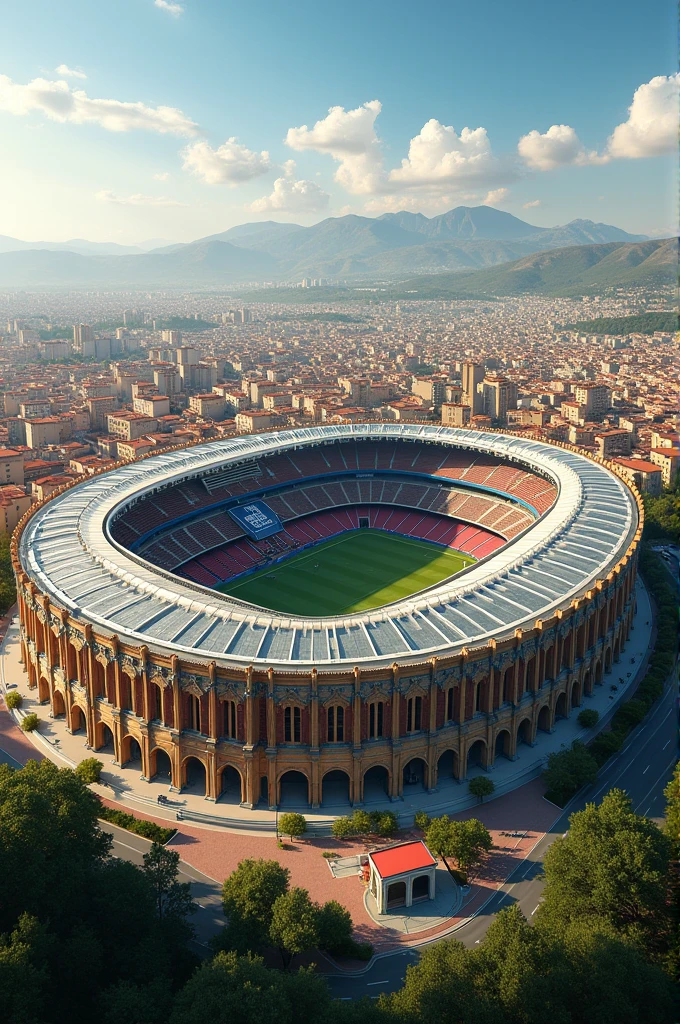 Reconstruction of the stadium in Spain