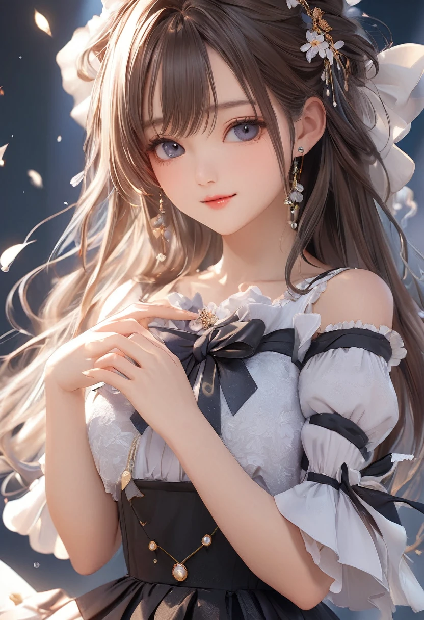 18 year old beautiful girl, masterpiece, Highest quality, 8K Animation, Detailed fingers, Accurate Fingers, It's not an unnatural hand., figure, 1 person, alone, Pink Bob Cut, Gold crown, Flower Hair Ornaments, Sagging eyes, Red mini skirt, Yui