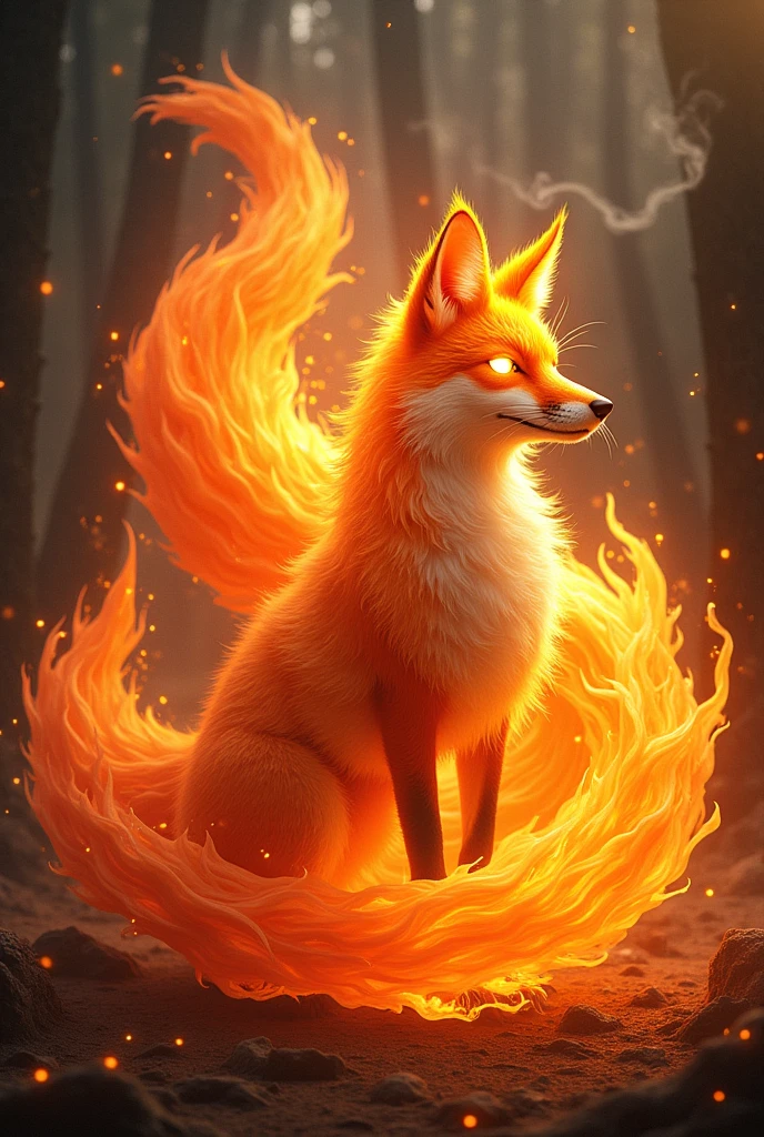 firey nine tailed fox