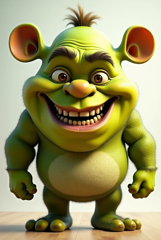 make him look even more like shrek