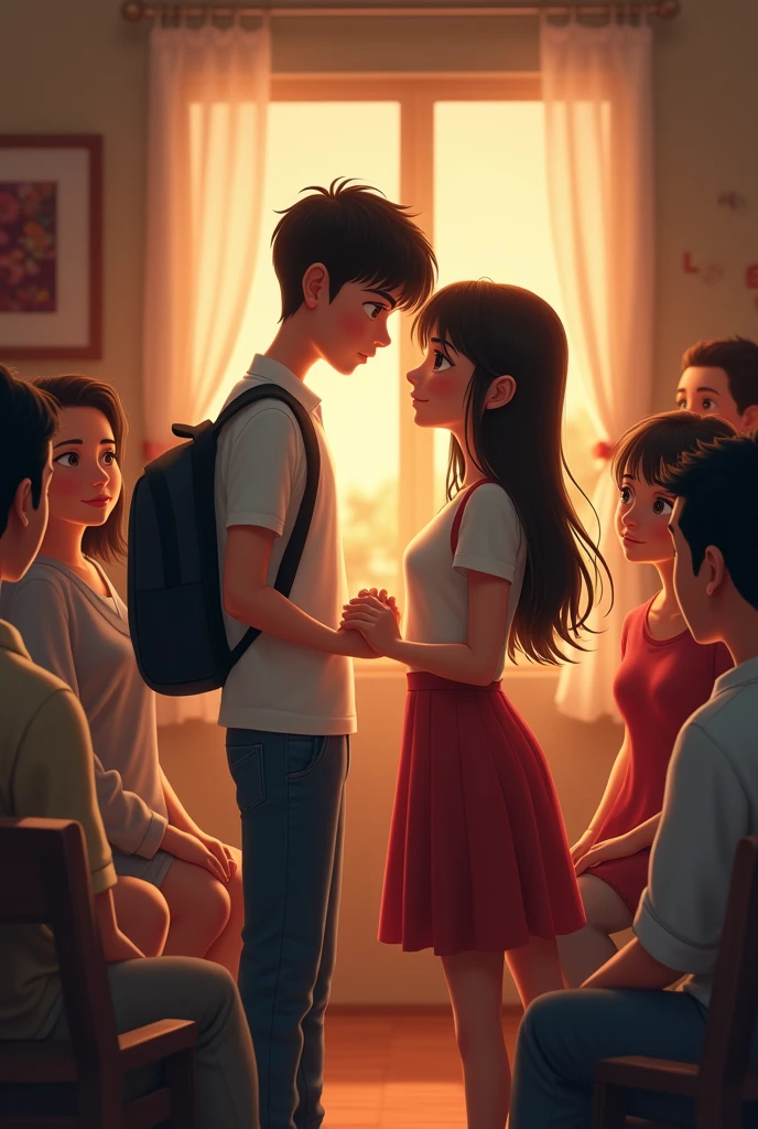 14 year old girl's (Boy)friend tell to her perents and all her relatives That he give his heart to his friend