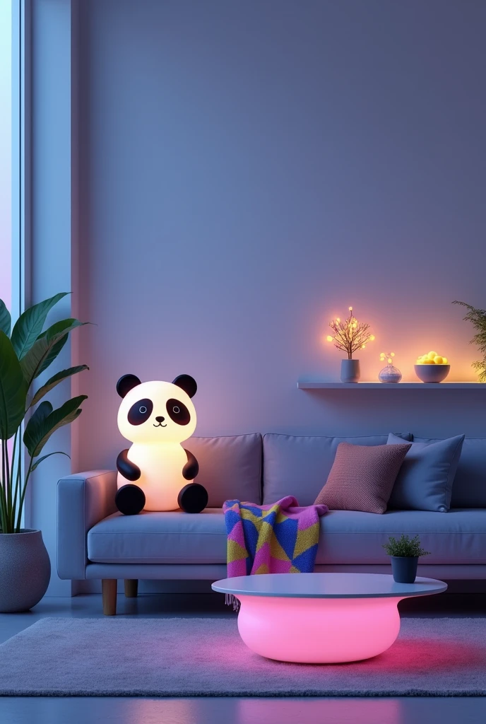Image: A minimalist living room with a few statement pieces
- A panda-shaped lamp with a soft, warm glow on a side table
- A colorful, geometric-patterned throw blanket on a couch
- A set of string lights with small, glowing orbs on a shelf
- A modern, sleek coffee table with a built-in LED light strip
- A few potted plants with glowing, neon-colored accents
Background: A soft, gradient blue-purple color to represent a cozy and calming atmosphere
Style: Modern, minimalist, and trendy, with a focus on showcasing unique and glowing products that add a touch of personality to a room.
Leakage Repair Waterproof Tape for Pipe Roof