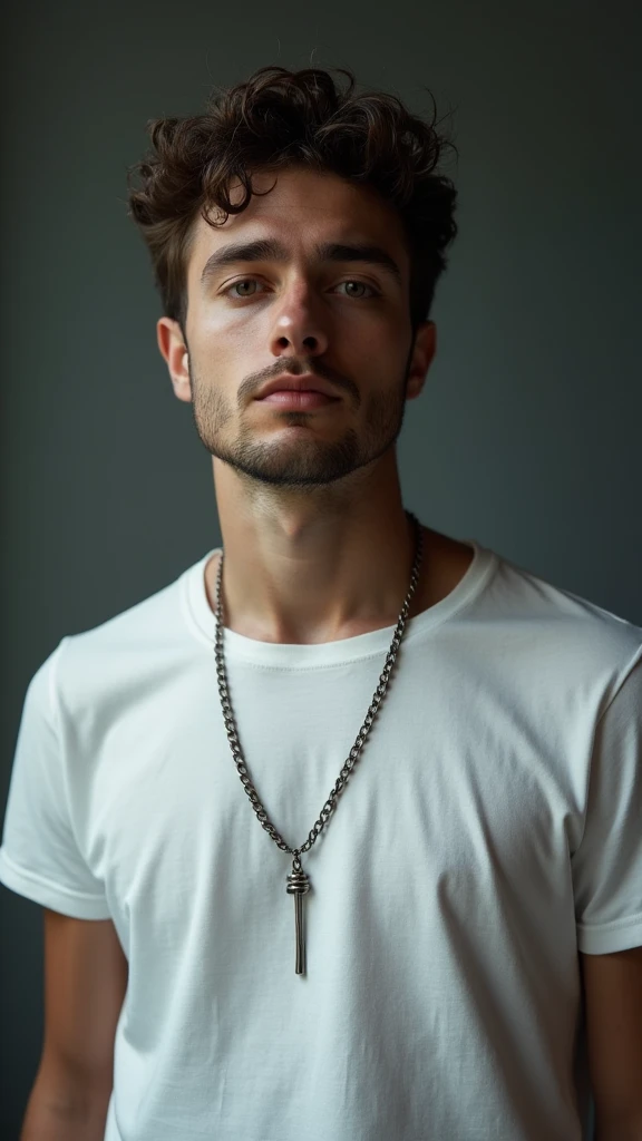 (chef-d&#39;œuvre, Photoréaliste:1.4, extrêmement complexe:1.3, radiosité, cartographie des photons, dtx, 8k), ((((collier gros plan, t-shirt blanc, humide,  [détail de la peau:taches de rousseur:0.7], naturel, mannequin adolescente de 19 ans), Pièce sombre, ((douche en pierre, douche en verre, faire le ménage)))
