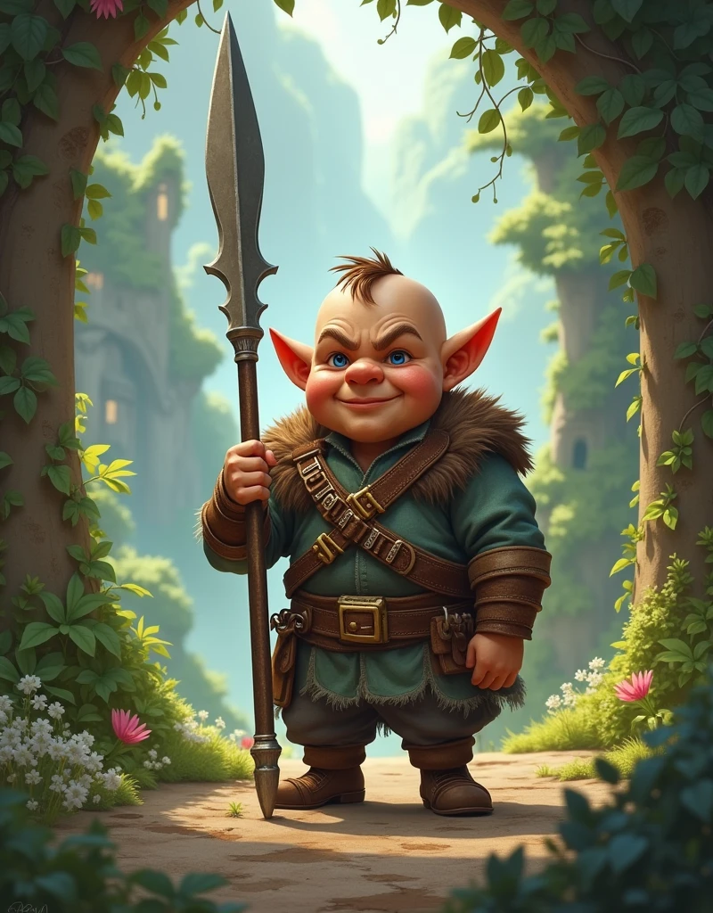 fairy tale_Small person_warrior_Hold a sewing needle bigger than you_dwarf