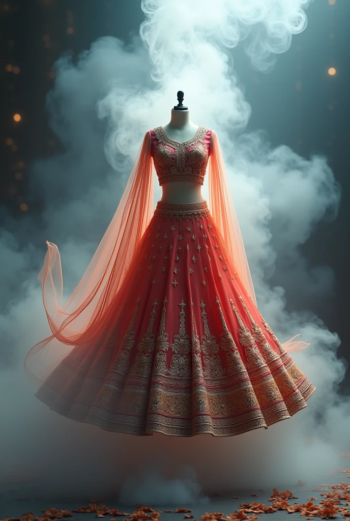 Lehenga inside hookah