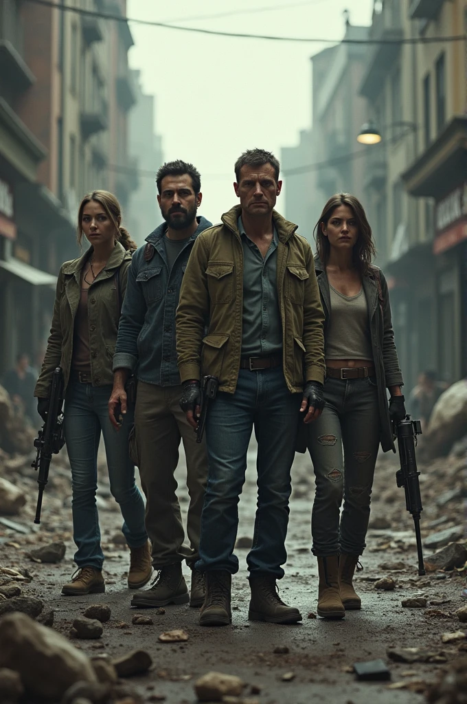 4 survivors in the zombie apocalypse