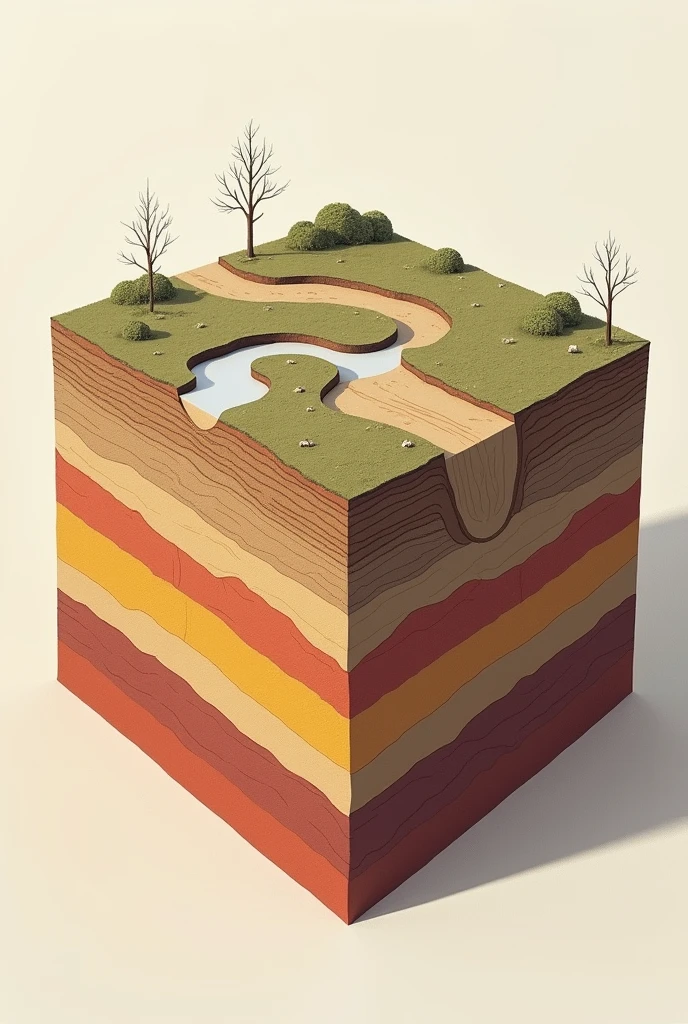 Draw the Law of Original Horizontality, make it 2D