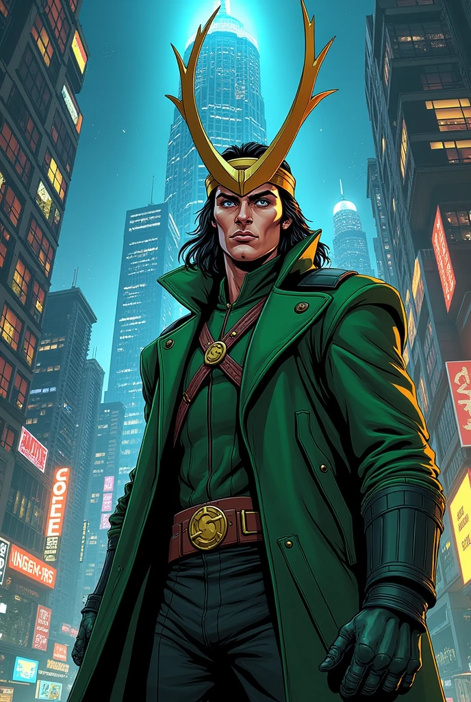 Storyboard brilliant colors new modern style comics books, Storyboard of luki Disguised as a low-level Asgardian technician, Loki slipped through the formidable defenses of Avengers Tower. His mission was as audacious as it was dangerous: steal a specific file from Iron Man's personal archives. A file that held the key to a potential Asgardian crisis.