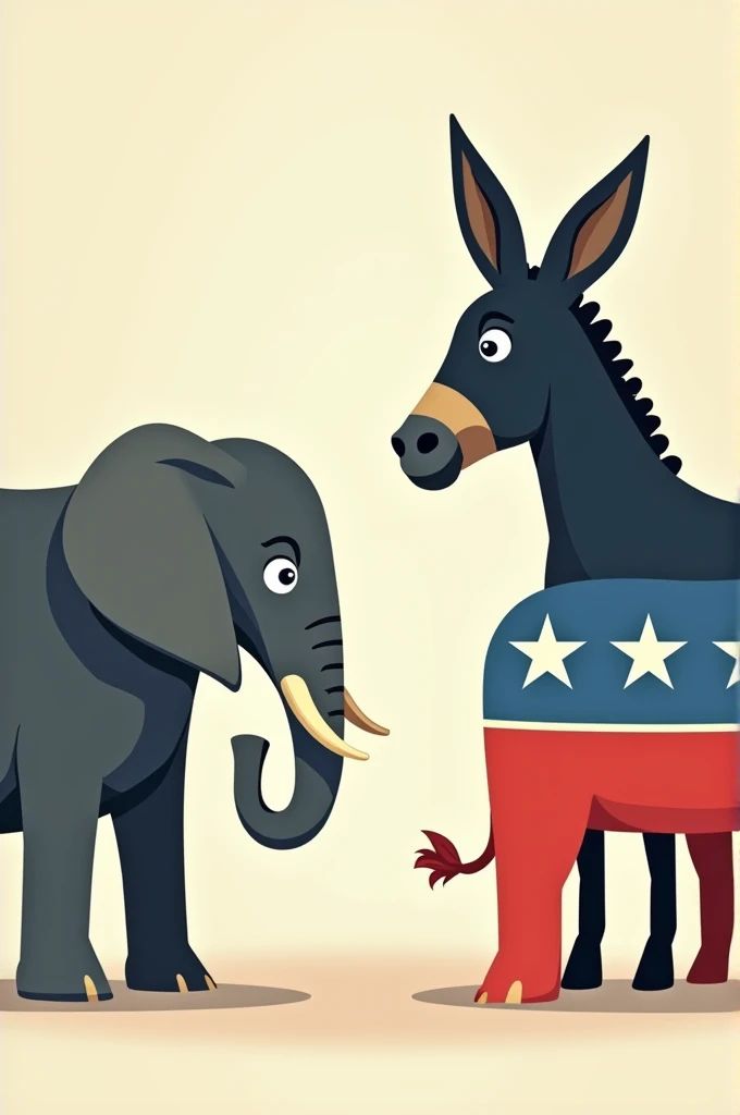 Republican Party and Democratic Party symbol