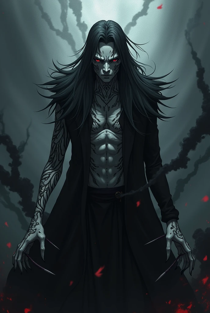 Create the Sukuna from Jujutsu Kaisen in human form