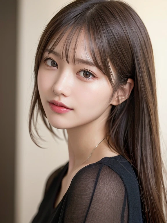 (masterpiece:1.3), (8k, Realistic, RAW Photos, Best image quality: 1.4), Girl、(Random Hairstyles:1.2)、Highly detailed face、Attention to detail、double eyelid、Sharp focus:1.2、Beautiful woman:1.4、Light brown hair、Highest quality、masterpiece、Ultra-high resolution、(Realistic:1.4)、Highly detailed and professional lighting、Brown Knight、thin、smile、Long black hair、Deadly position、Beautiful Skin、Random Pause、Shiny Hair
