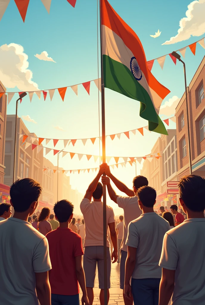 Independence day flag hosting
