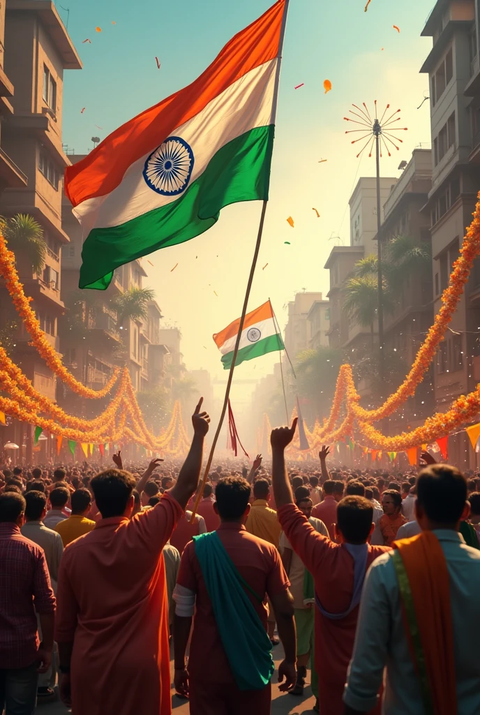 78 Independence day of india having tricolours 