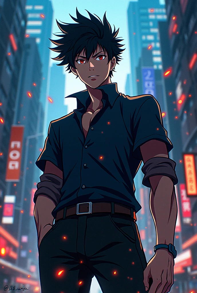 Create Yuji Itadori from Jujutsu Kaisen in anime style