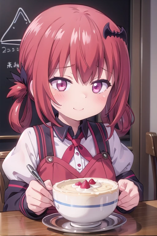 (Highest quality,masterpiece), One girl、alone, cute、smile、Detailed Background, Gavriel Dropout、Satanichia Kurumizawa、Birthday cake、Big Breasts
