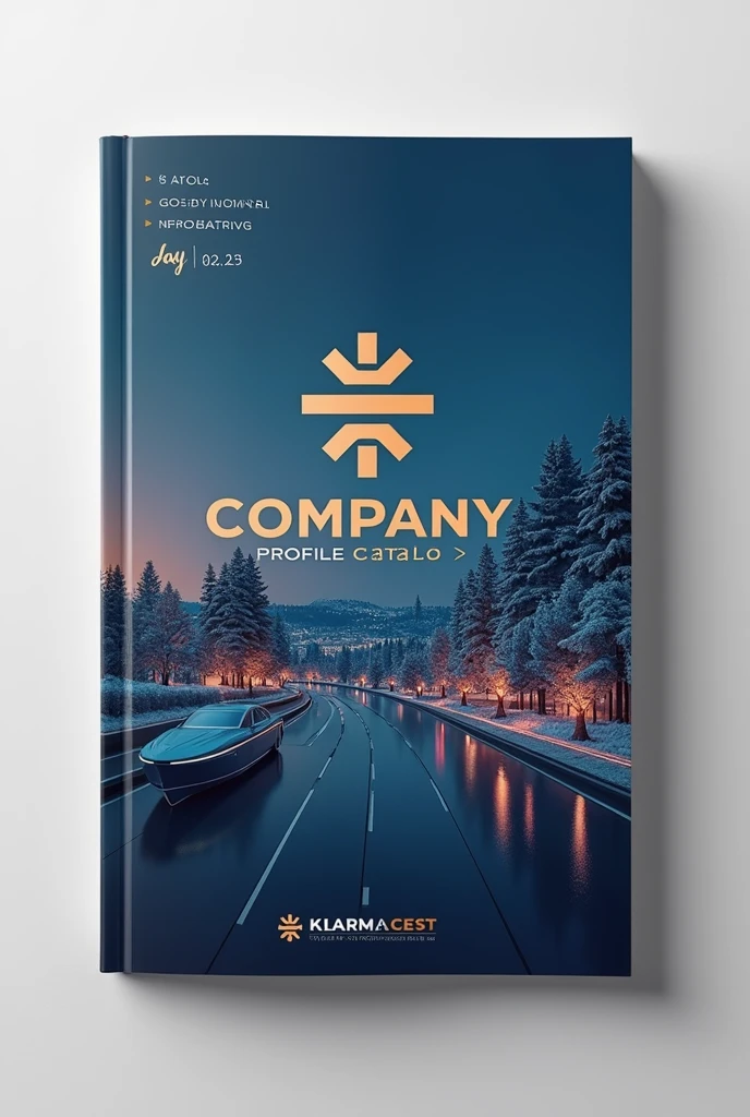 Catalog design cover for company profile