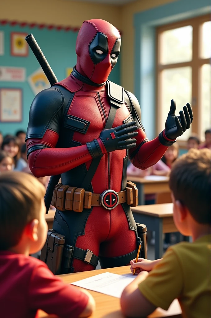 Deadpool Teaching the children 