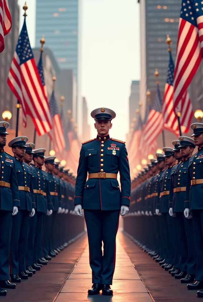 Independence day celibarate, soldiers, in uniform