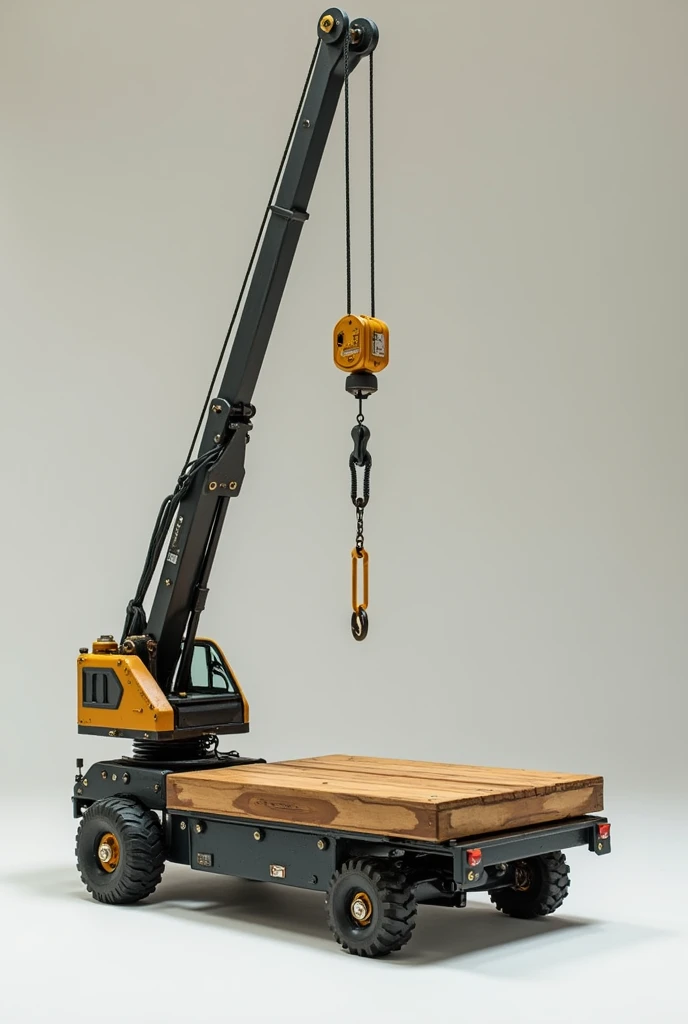 Create a small, portable hand-cranked crane