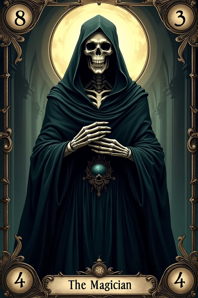 Crias playing card de tarot, skullish, dark, souls, playing card, playing card número 1 o Mago