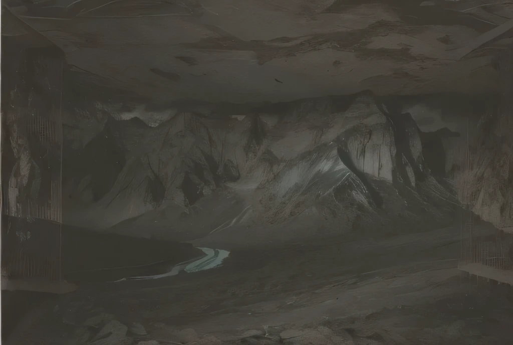 Continuous mountain peaks，Steep rocks，Layered mountains，Hyperreal，Realistic