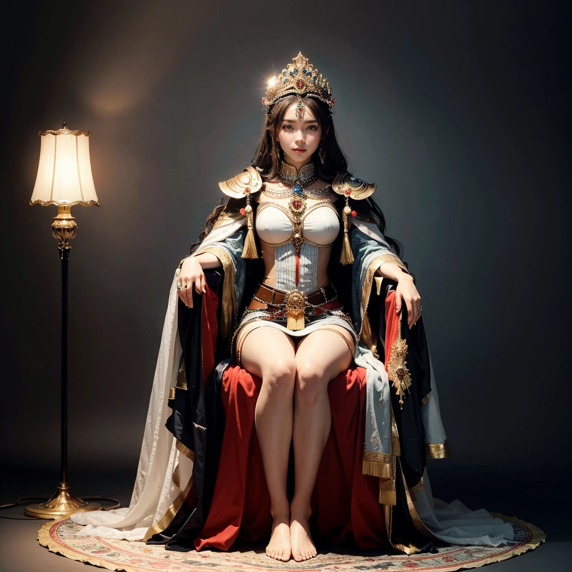(masterpiece, highest quality:1.5), ultra detailed, high resolution, 16k, the most beautiful face in the world, highly detailed beautiful face and eyes, shiny skin, fine cloth texture, perfect anatomy, perfect hands, BREAK, (the incarnation of beauty:1.3), (breathtaking and goddess of beauty:1.3), (gorgeous and stunning princess:1.3), perfect make-up, deeply in love, full of elegance. (solo), (full body:1.5), adepta sororitas