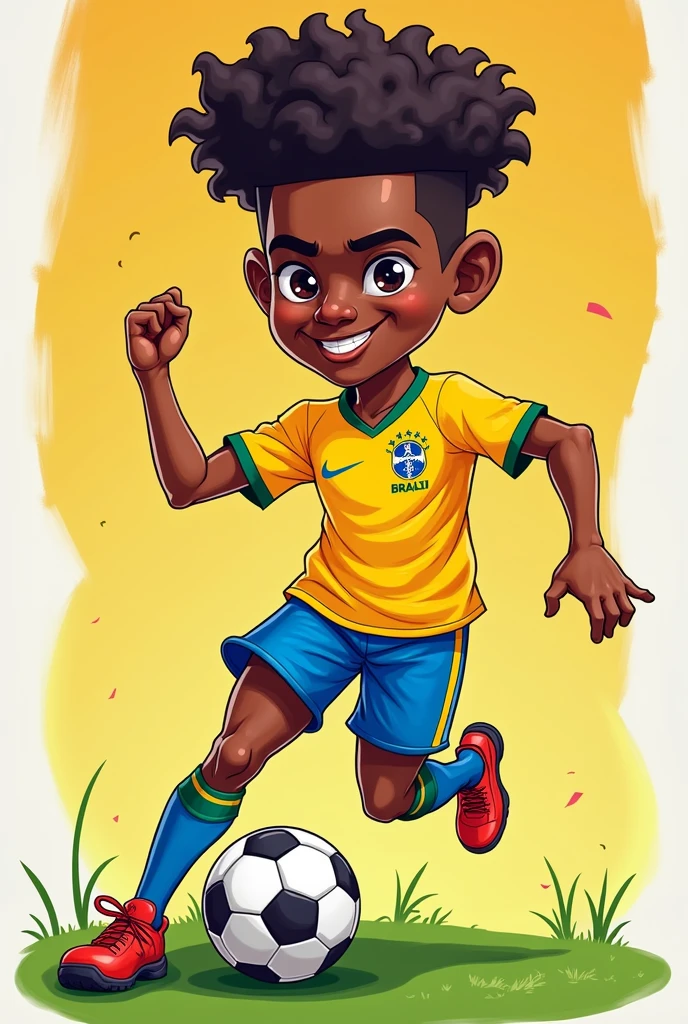Vini JR cartoon style