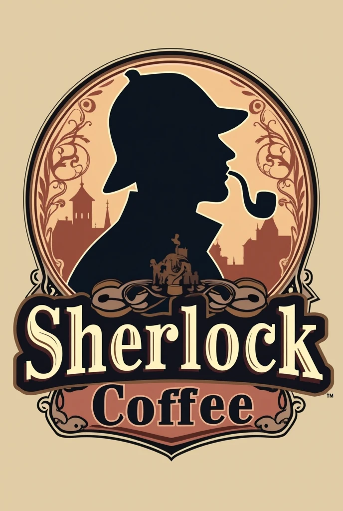 make a logo for a coffee shop called Sherlock coffee