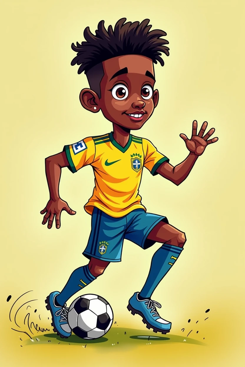 Vini JR cartoon style