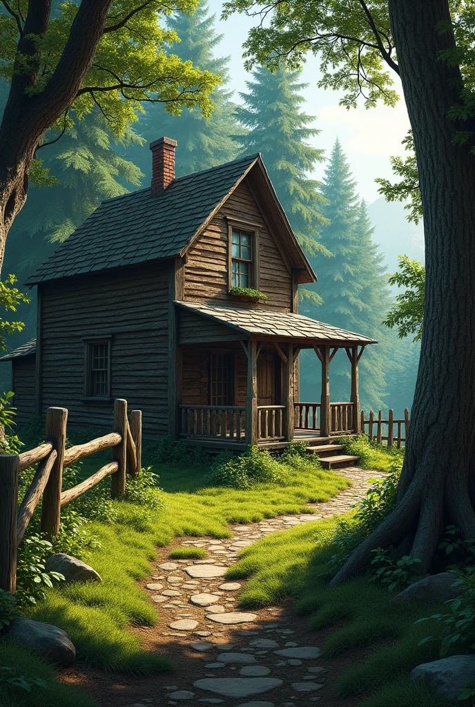 An old house in the forest