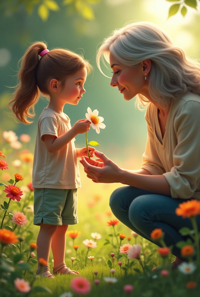 Teach the girl flowers