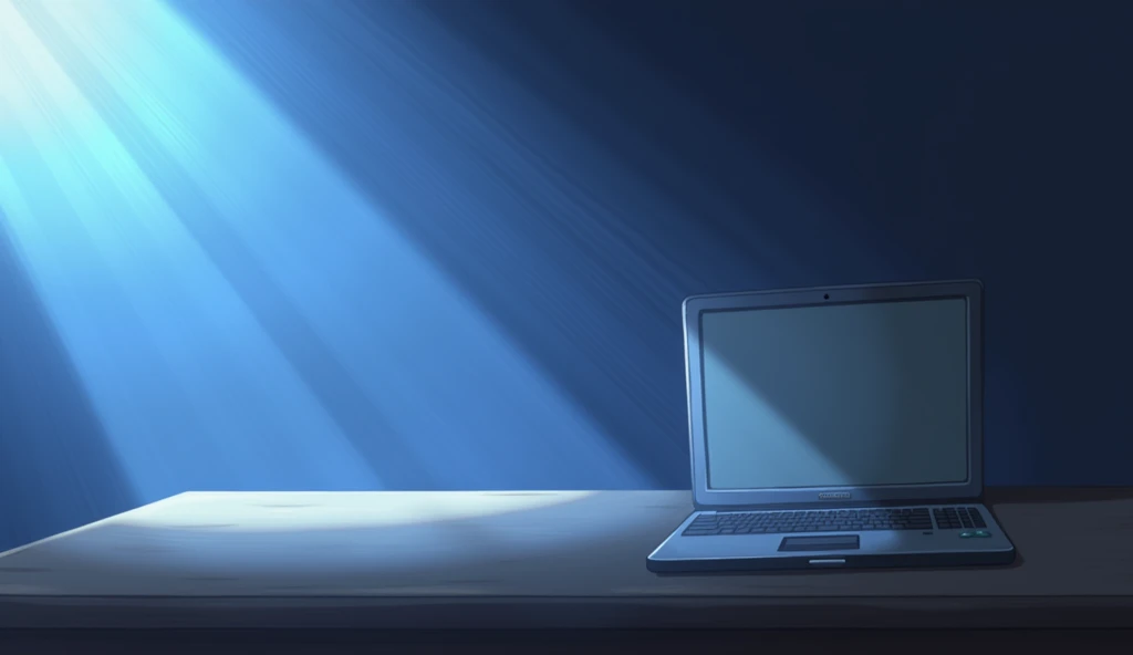 on the desk,A bluish-white light from the left,Shooting from the side,Anime Style,animation,Japanese anime,High resolution,