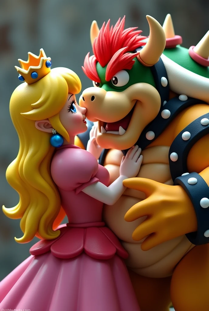 Princess Peach from Super Mario Having Sex Fucking with Bowser from Super Mario Nude Porn