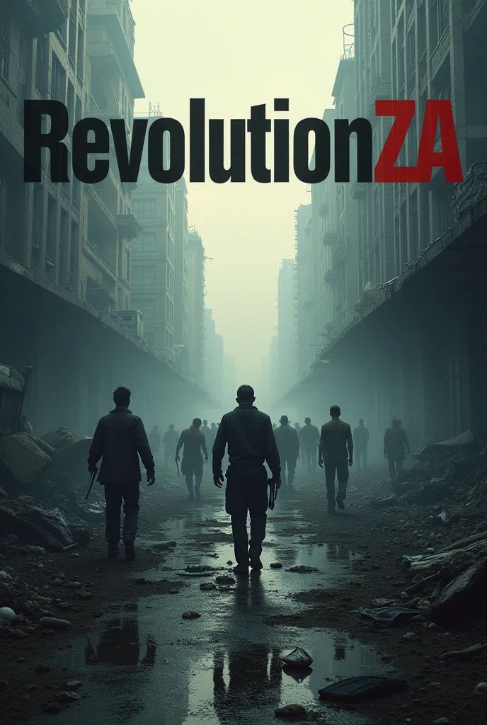 A dayz wallpaper with the name Revolution ZA in 4K resolustion in a dark theme with zombies