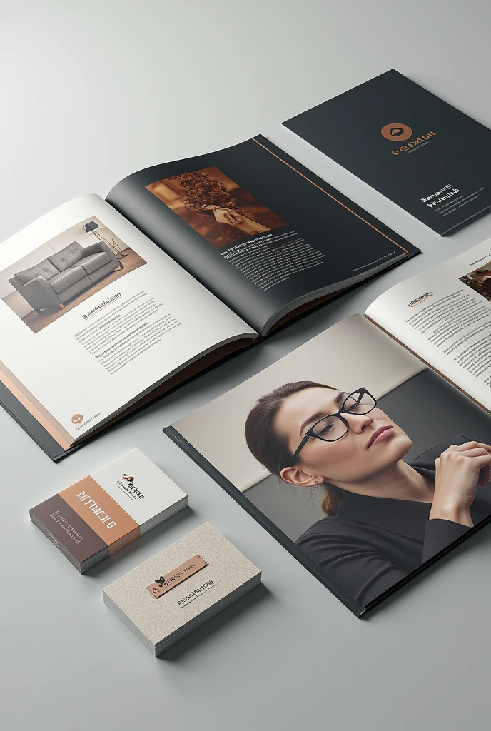 Catalog design, brochure design, business card design 