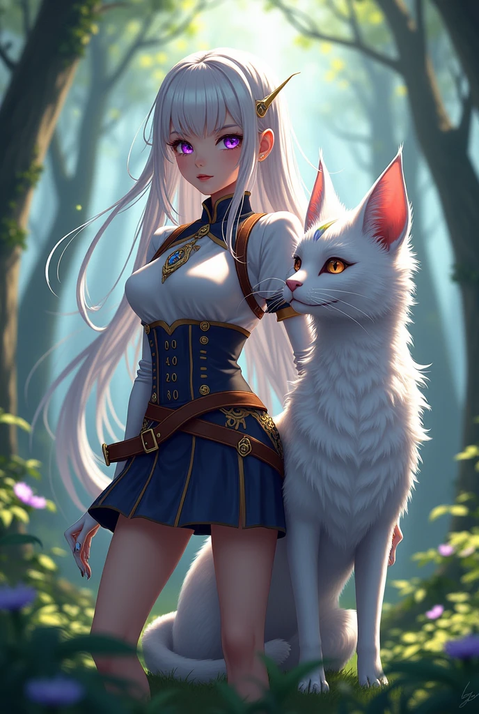 Arthur leywin in female version from tbate with Sylvie also