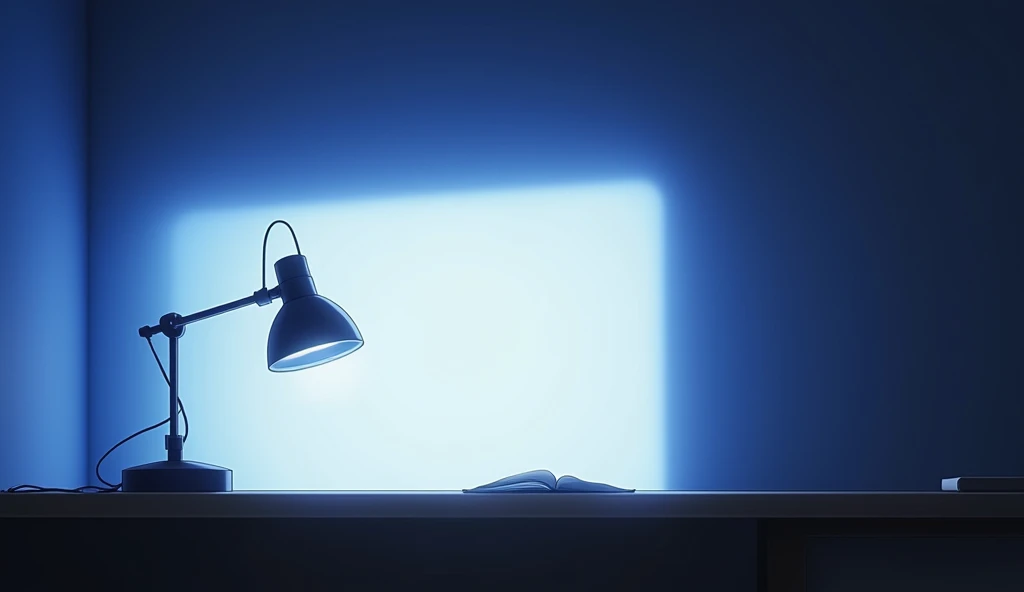 on the desk,A bluish-white light from the left,Shooting from the side,Anime Style,animation,Japanese anime,High resolution,
