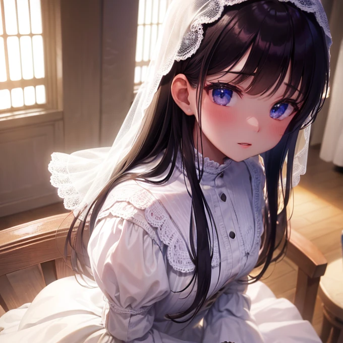 Masterpiece、White Dress、Inside the church、Black Hair、bride