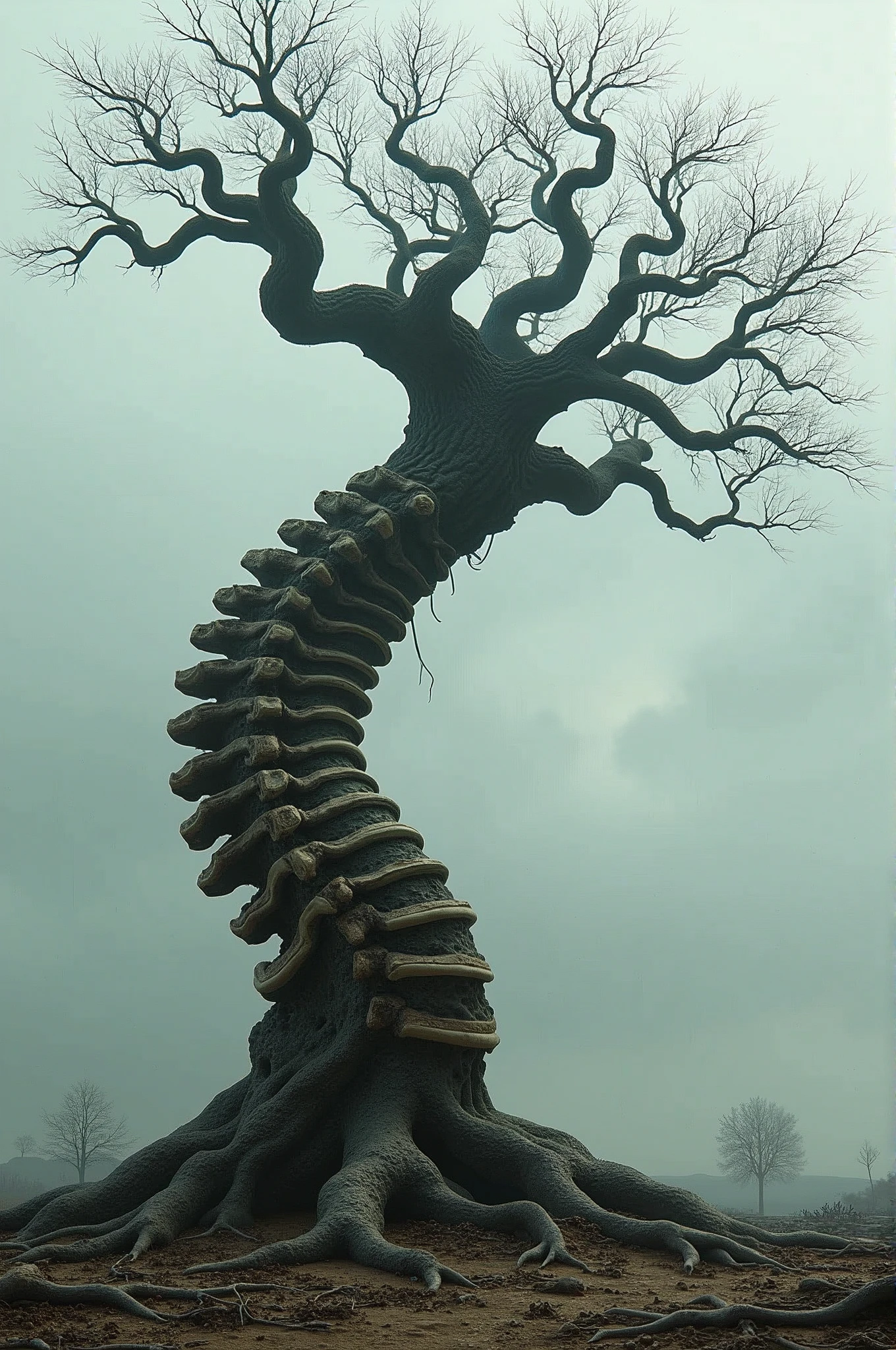 tree that looks like a spine?