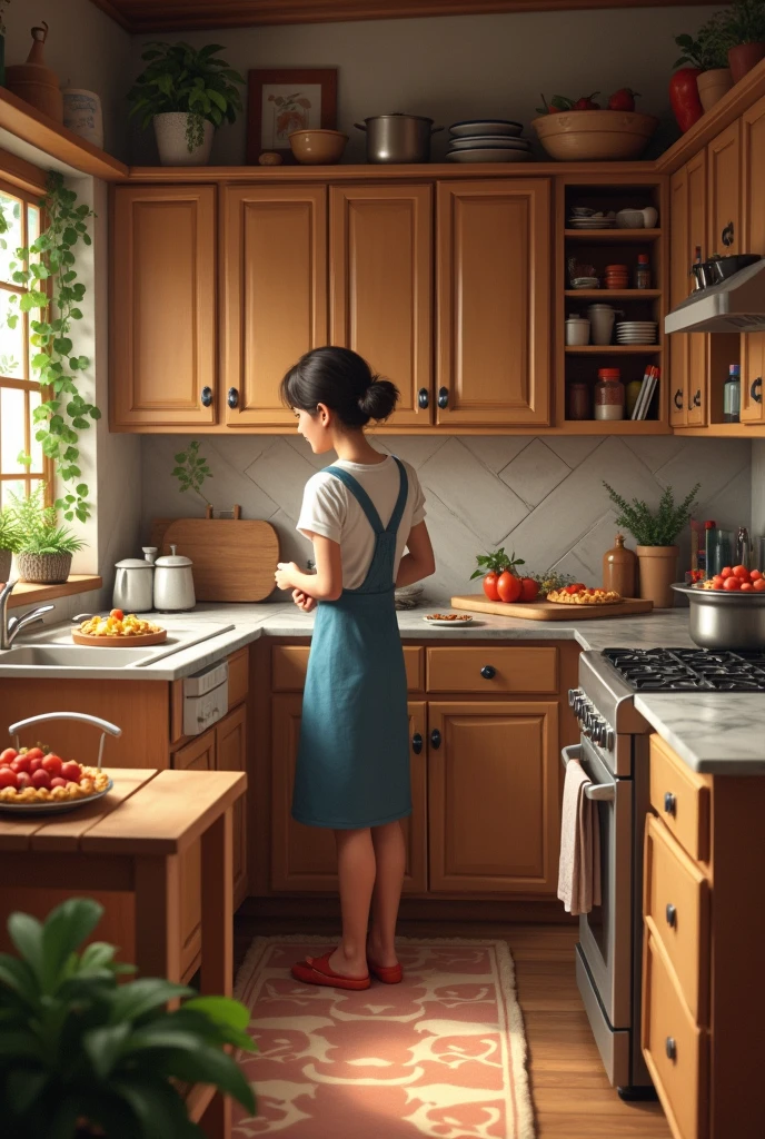 make me images based on facebook fanspage about mom's kitchen paradise with realistic lighting and textures, making it look like a high-resolution photograph.