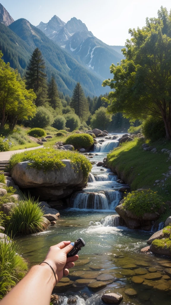 Masterpiece, best quality, mini landscape, realistic