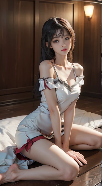 Tifa,Browsing Caution,Azur Lane,Meticulous painting,Gru,on,Perfect female body,Straddle,{{{masterpiece}}},{Highly detailed CG Unity 8k wallpaper},Highest quality,wonderful,In detail,alone,Cinema Lighting,close,{{Floating Hair}},{{cherry blossoms}},Outdoor,null,{{Wind}},Detailed Background,Beautiful attention to detail,Bright Eyes,{{whole body}},Sitting in a four-legged position,Dawn Line,Delicate muscle lines,View your viewers,Areola_slip,Side bust,nipple,Skin Dentition,rope,Dynamic pose,Sitting on the bed,