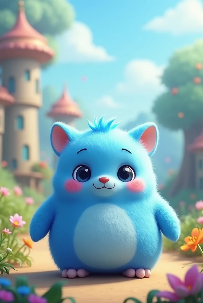 Cute blue guy