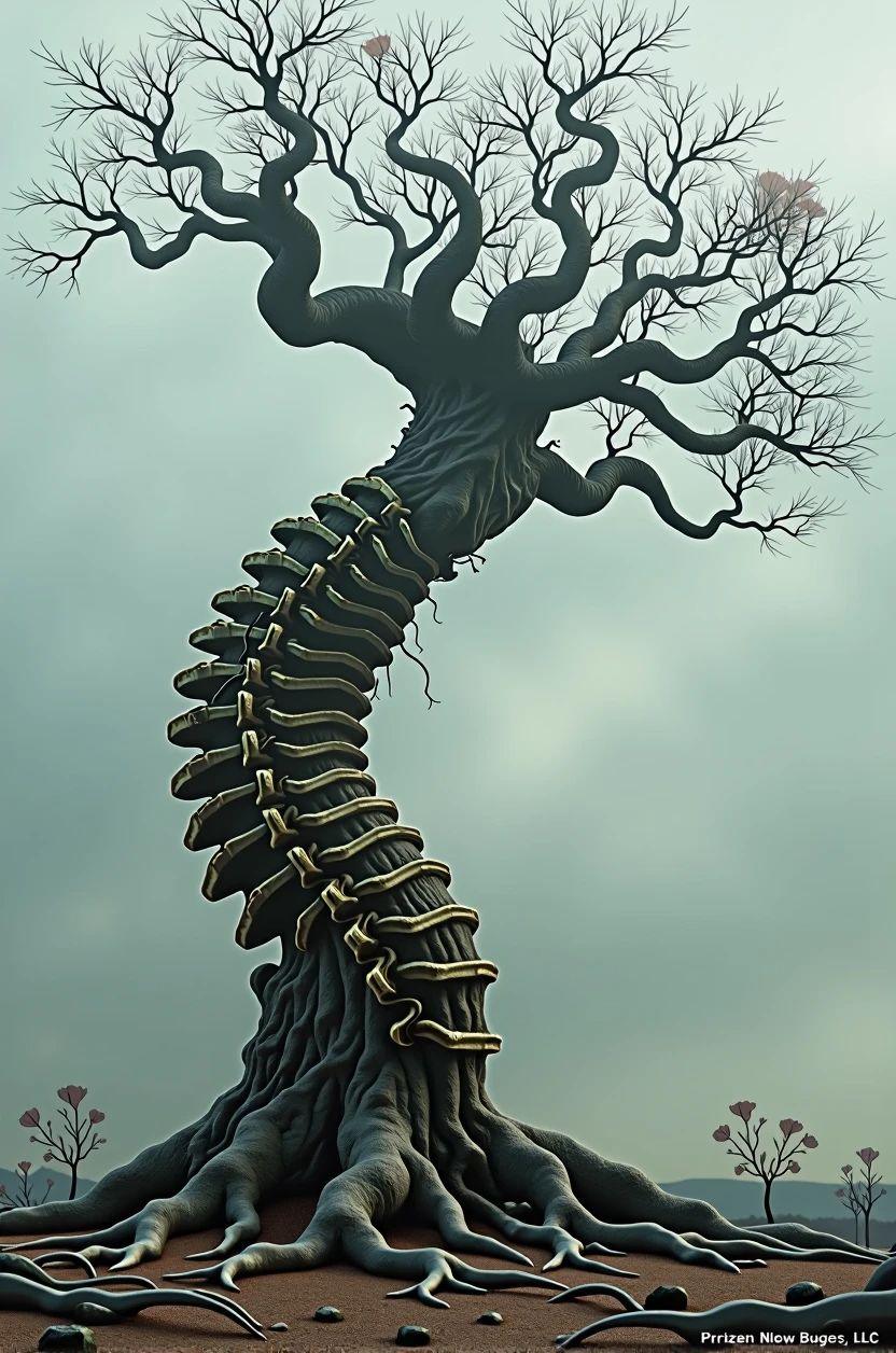 tree that looks like a spine?