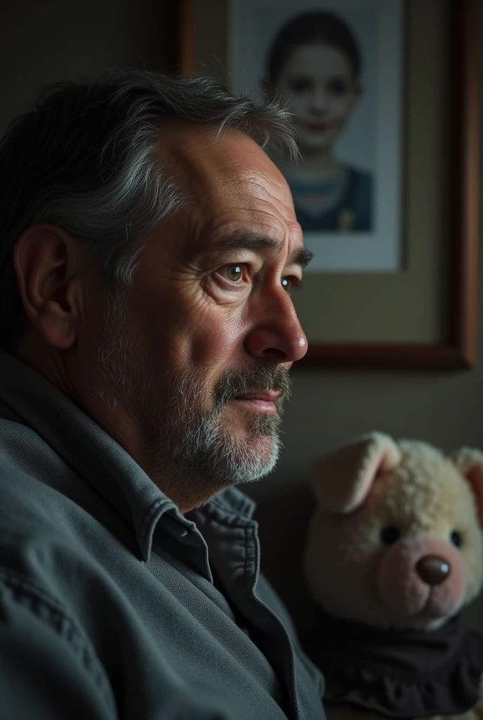 A father who misses his 8 year old little daughter