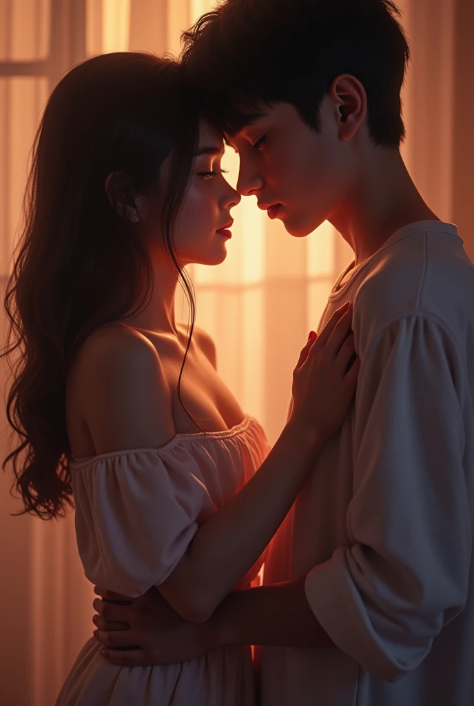 1 boy hand on 1 girl pussy
