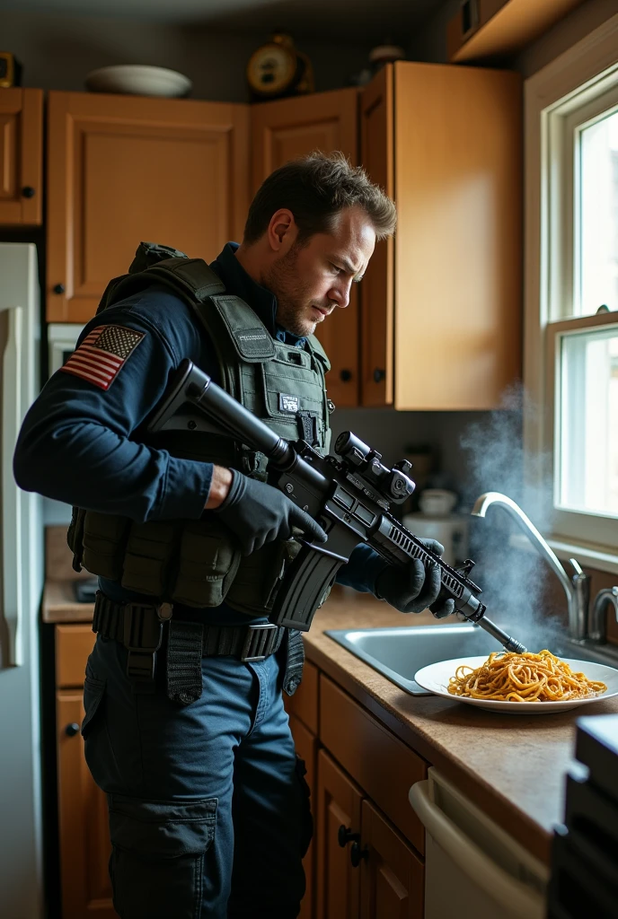 navy seals chris pratt HK416d
LBT6094k cooking pasta nervous 