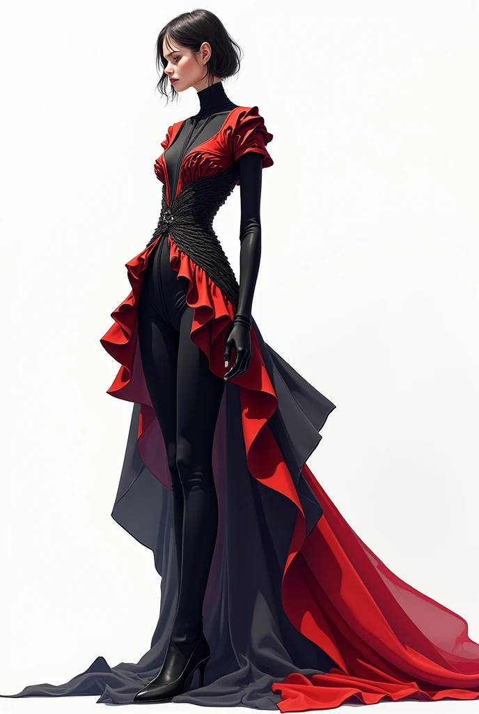 Create a fashion illustration 