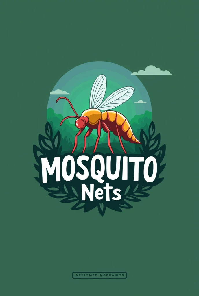 create a logo for a company on roblox, whose name is mosquito nets